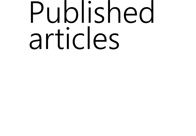 Published Articles