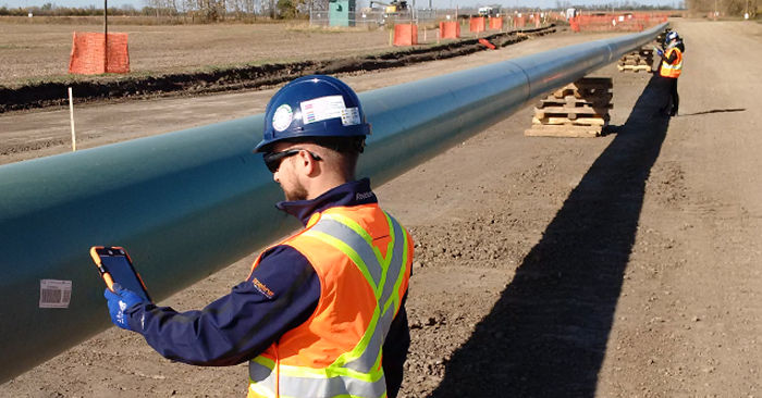 Inspection of pipeline construction using Pipeline Enterprise software